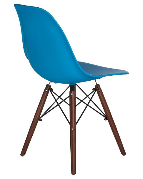 Стул обеденный LMZL-PP623 (ножки тёмный бук, цвет сиденья голубой) - Вид 4