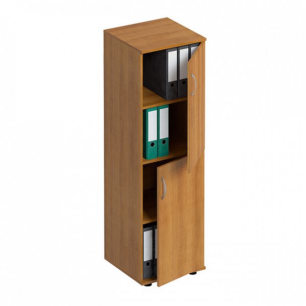 Шкаф для документов узкий "Формула" ФР 368 вяз светлый - Вид 1