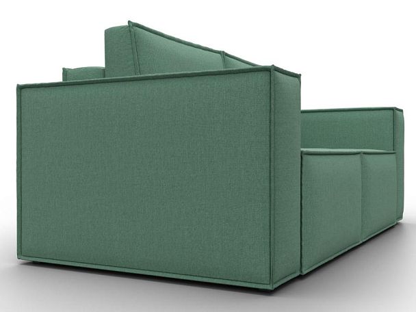 Диван прямой Куба мини Рогожка зеленый - Вид 3