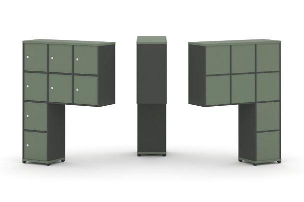 Concept Надставка высокая CN.ONV-010 Кобо/Антрацит/Металл Антрацит 1099*350*1486 - Вид 1