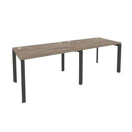 Onix Рабочая станция на П-образном м/к O.MP-RS-2.2.8 Тиквуд темный/Антрацит металл 2360*800*750 - Фото предпросмотра