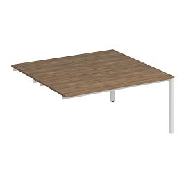 Секция стола рабочей станции на металлокаркасе КФ (2х160) Комфорт КФ К.Б1 1146-1 ШТ дуб шамони темный / белый - Фото предпросмотра