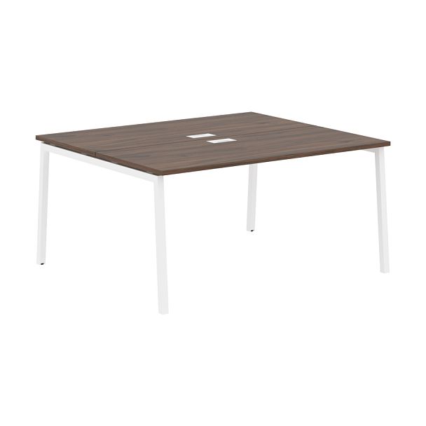 Стол 2-х местный ELWST 1513 Дуб Денвер тёмный/Белый 1560х1346х750 EDIS - Вид 1