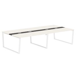 Конференц стол EVCT 3116 Ясень Траун/Белый 3126х1606х750 EDIS - Фото предпросмотра