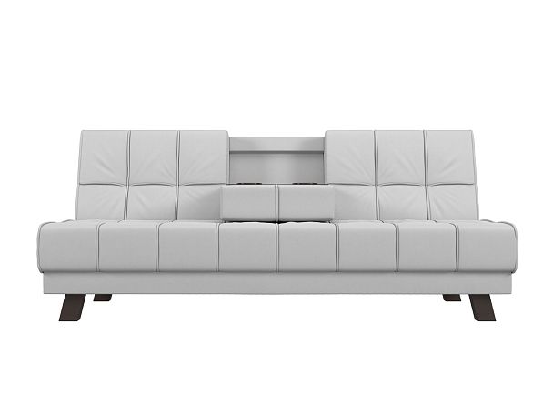 Прямой диван Винсент (полностью экокожа белая) - Вид 3