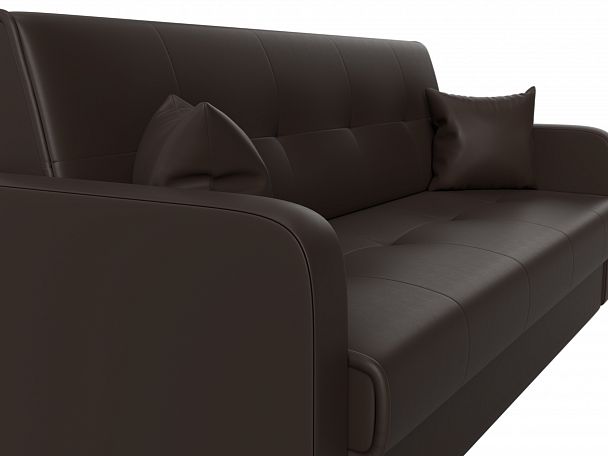 Диван книжка Надежда (полностью экокожа коричневая) - Вид 4