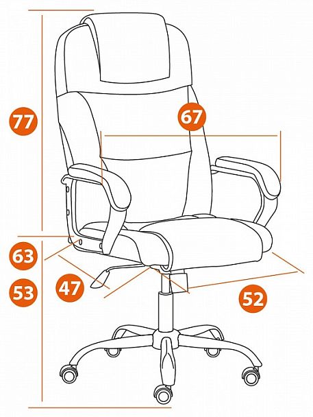 Кресло компьютерное Bergamo - Вид 11