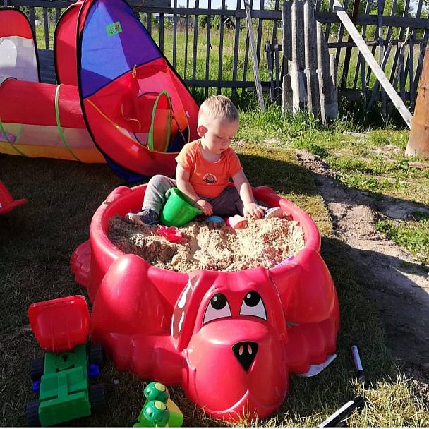 Песочница Sheffilton KIDS Собачка 373 голубой - Вид 9