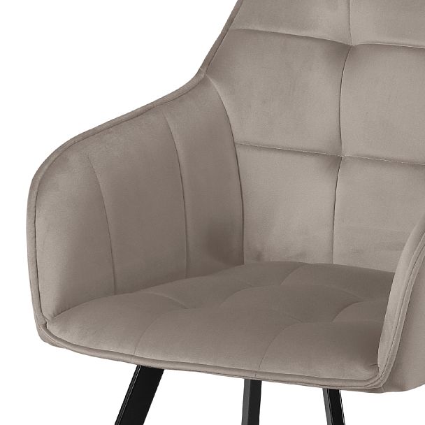 Комплект кресел поворотных Мони, Confetti smoke/черный, 3 шт. - Вид 8