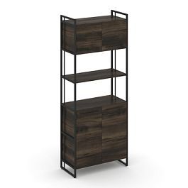 Rift Шкаф 5 ниш широкий RF.SS-53 Дуб Мали/Металл Черный 798*396*2010 - Фото предпросмотра