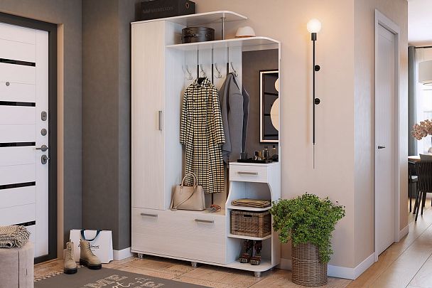 Прихожая Барселона-1 PR-0016.1747 белый рамух - Вид 11