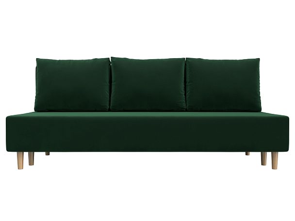 Диван прямой Лига-033 Велюр зеленый - Вид 2
