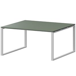 Стол переговорный на металлокаркасе АМП.О-002.123 Тайга/Белый 1200x1236x760 Арго-М - Фото предпросмотра