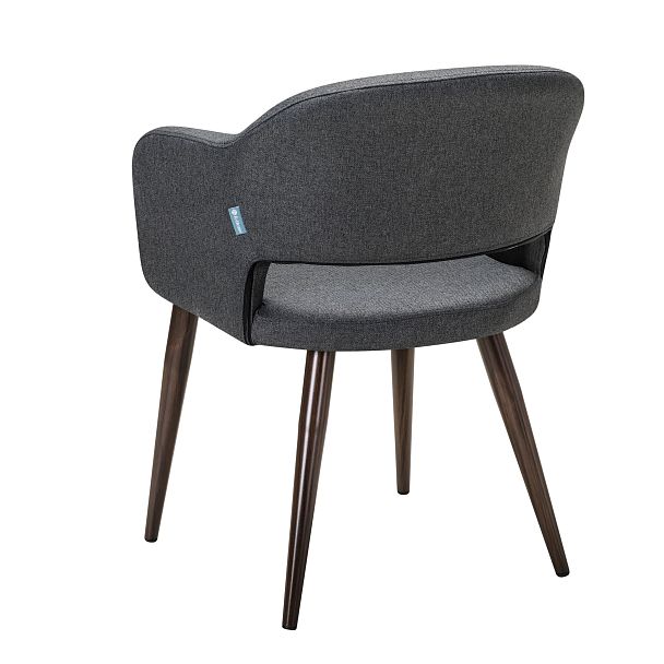 Кресло Oscar тёмно-серый/т.орех - Вид 4