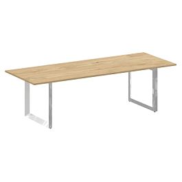 Стол переговорный на О-образном м/к "ONIX DIRECT LUX" M-O.MO-PRG-25 тиквуд светлый - Фото предпросмотра