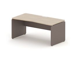 RAC002-16x8 ACCORD Стол симметричный, без заглушек 1600х800х735 Сосна Аланд/Серый камень - Фото предпросмотра