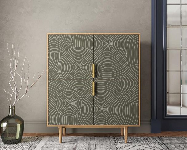 Большой комод с четырьмя дверками Line R19/browngrey - Вид 4