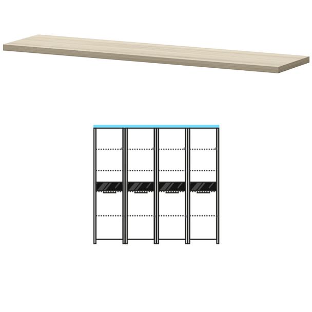 Топ КТ-72.38 Кронберг 1866x441x38 Акцент - Вид 1