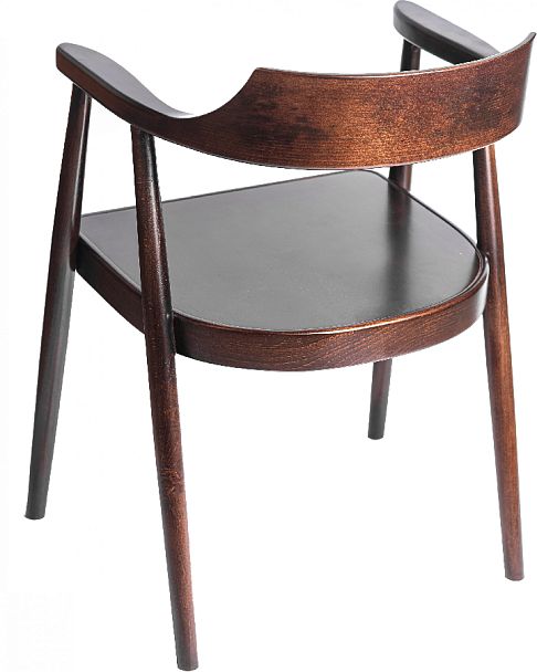 Комплект деревянных стульев с подлокотниками Боэн темный орех, 2 шт. - Вид 5