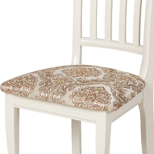 Стул деревянный с мягким сиденьем Бэль Слоновая кость/Бежевый жаккард - Вид 11