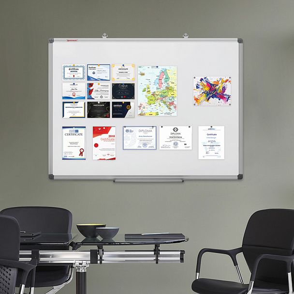 Доска магнитно-маркерная 100х150 см, алюминиевая рамка, BRAUBERG "Extra", 237556 - Вид 10