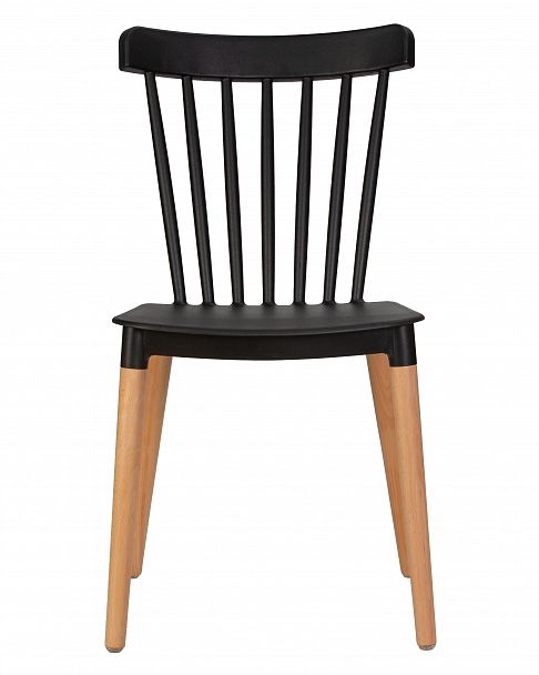 Стул обеденный DOBRIN THEO (ножки светлый бук, цвет черный (B-03)) - Вид 6
