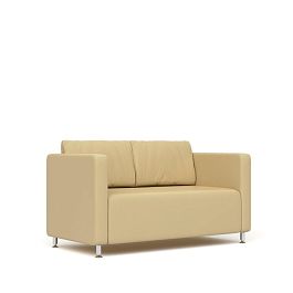 Диван 2-х местный Робин Rb.001.01 экокожа бежевая CN1123 - Фото предпросмотра