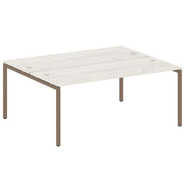 Metal System Quattro Р. ст. на П-образном м/к 40БП.РАС-СП-2.5 Дуб наварра/Мокко металл 1800*1475*750 - Вид 1