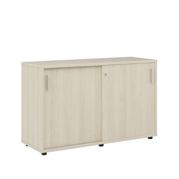 Тумба с раздвижными фасадами Trend 123x43x75 светлый дуб - Вид 1