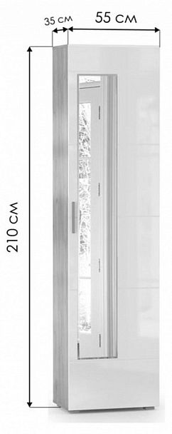 Шкаф платяной Лайн 08.122 - Вид 6