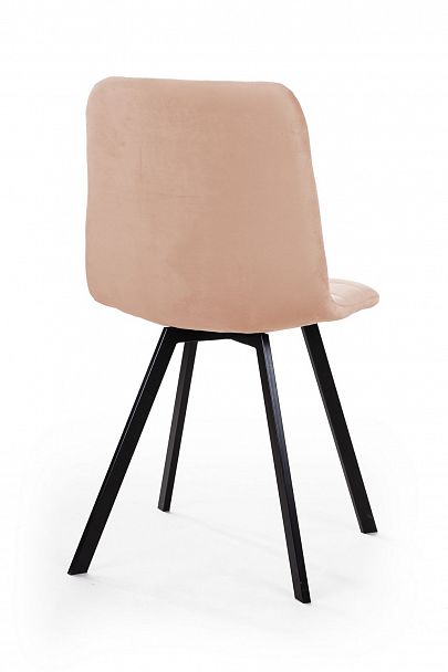 Стул UNO, бархат бежевый 5 / чёрный профиль - Вид 6