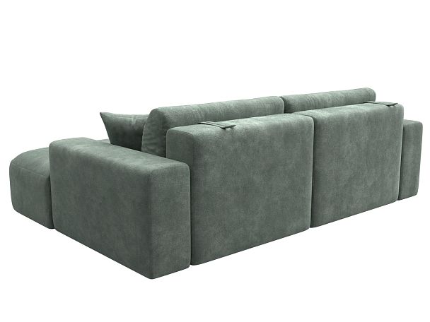 Диван угловой Лига-036 НПБ Классик правый угол Велюр зеленый - Вид 6