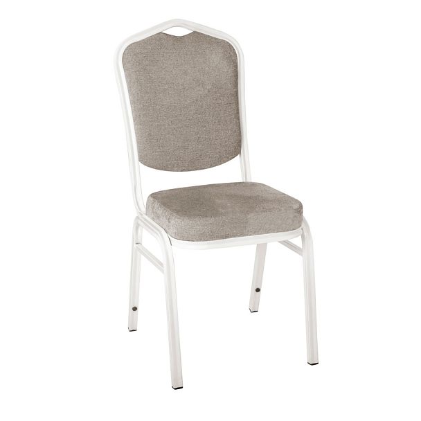 Стул Хит 25 мм с широким сидением, шенилл Malta 09, каркас белый - Вид 1