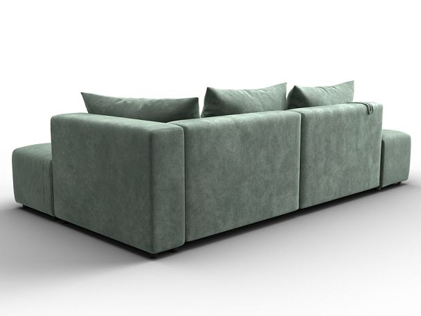 Диван угловой Лига-103 НПБ угол правый Велюр зеленый - Вид 5