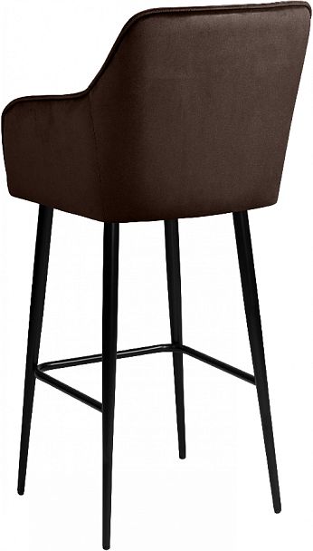 Комплект барных поворотных кресел Мони К, Confetti coffee/черный, 2 шт. - Вид 6