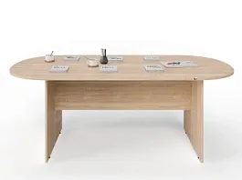 UNITY PКС-10/20 ДУБ СОНОМА Конференц стол овальный Универсальный 2000х1000х750 - Фото предпросмотра