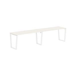 Стол 2-х местный EVWST 3167 Ясень Траун/Белый 3126х670х750 EDIS - Фото предпросмотра