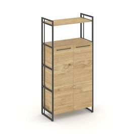 Rift Шкаф 4 ниши широкий RF.SS-43 Тиквуд Светлый/Металл Антрацит 798*396*1648 - Фото предпросмотра