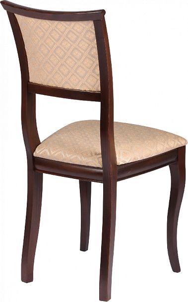 Комплект деревянных стульев с мягким сиденьем Камир Темный орех/Бежевый жаккард, 2 шт. - Вид 4