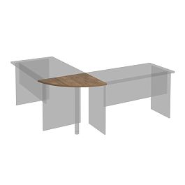 Угловой сегмент Комфорт К.204 дуб шамони темный - Фото предпросмотра