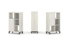 Стайл Проджект Набор стеллажа 2-х сторон., 3 яр. SN.NSD-321 Дуб Наварра/Металл Антрацит 754*400*1248 - Фото предпросмотра