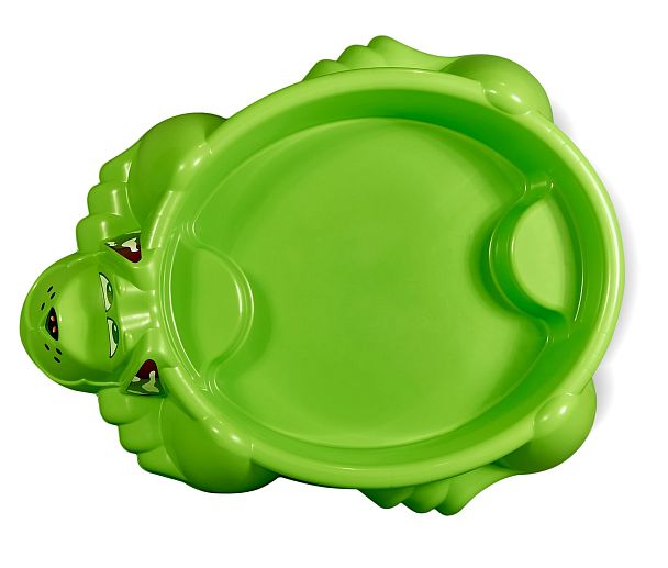 Песочница Sheffilton KIDS  Собачка с крышкой 432 зеленый/желтый - Вид 6