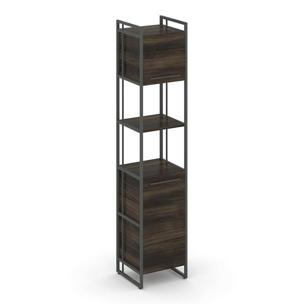 Rift Шкаф 5 ниш узкий RF.SU-53 (R) Дуб Мали/Металл Антрацит 420*396*2010 - Вид 1