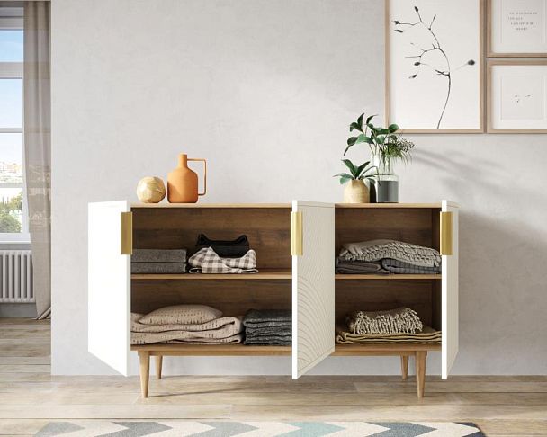 Комод с тремя дверками Line LN02/GR1/beige - Вид 2