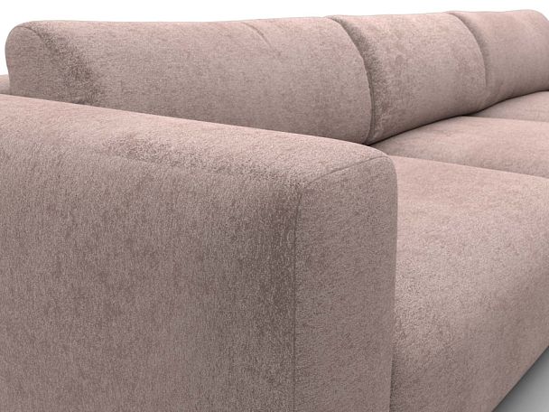 Диван угловой Лига-066 НПБ Лонг угол правый Велюр бежевый - Вид 4