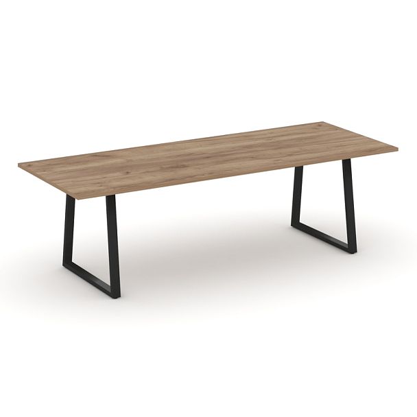 Style Project Direct Direct Стол переговорный SN-6T1.SPRG-258.3 Дуб Табак/Металл Черный 2580*980*750 - Вид 1