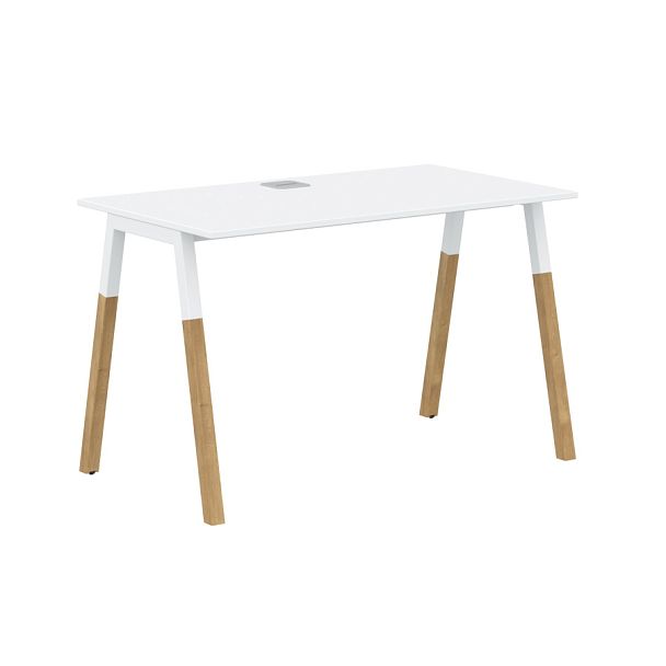 Стол FST 1167 Белый премиум/Белый-Бук 1180х670х733 FORTA - Вид 1