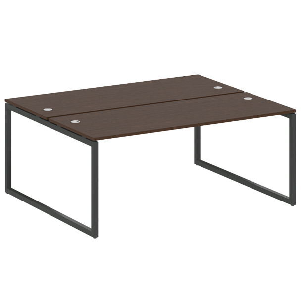 Metal System Quattro Р. ст. на О-образном м/к 40БО.РАС-СП-2.5 Венге/Антрацит металл 1800*1475*750 - Вид 1