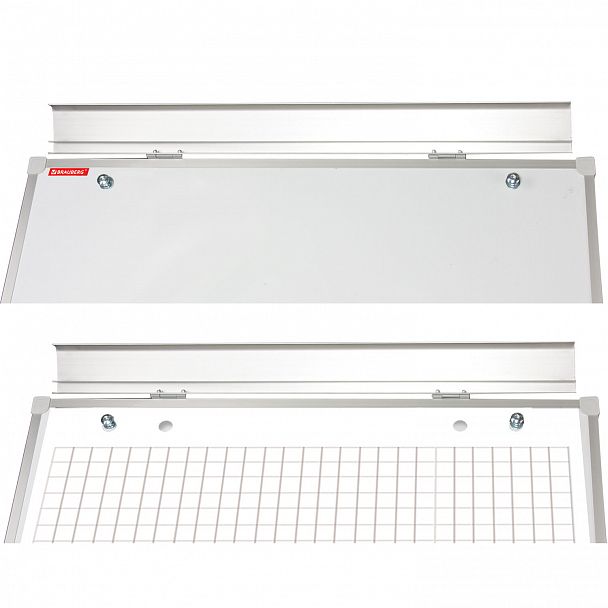 Доска-флипчарт магнитно-маркерная (70х100 см), передвижная, ГАРАНТИЯ 10 ЛЕТ, РОССИЯ, BRAUBERG Стандарт, 235527 - Вид 4