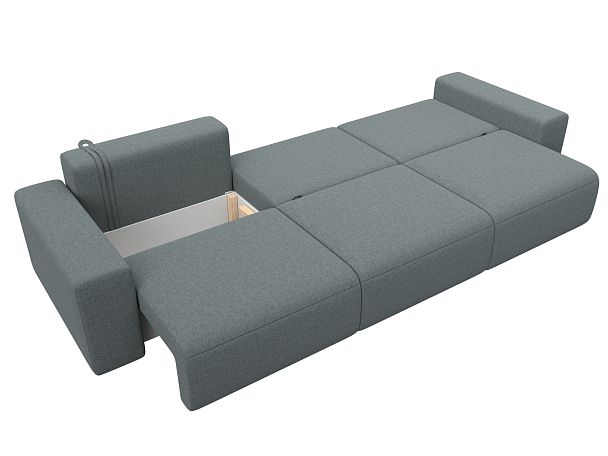 Диван прямой Лига-036 НПБ Классик Лонг Рогожка серый - Вид 9